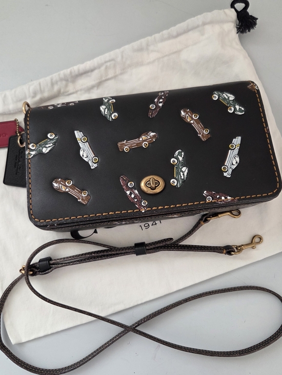 Coach Handbags - Coach 1941 Car Print Dinky Bag Limited Edition